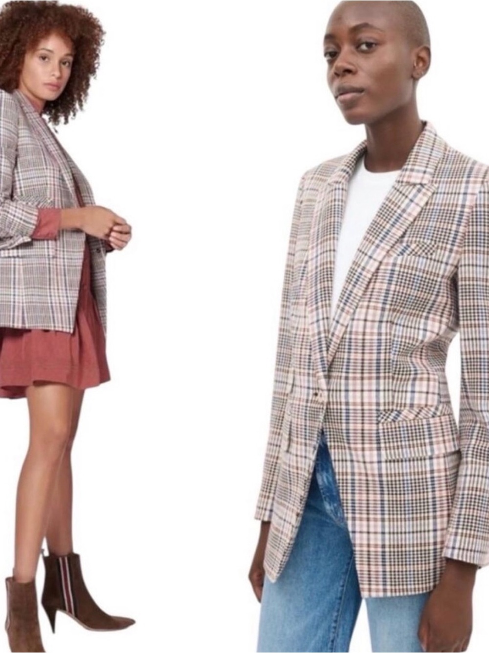 Veronica Beard “Fuller” Plaid Blazer, Size 0